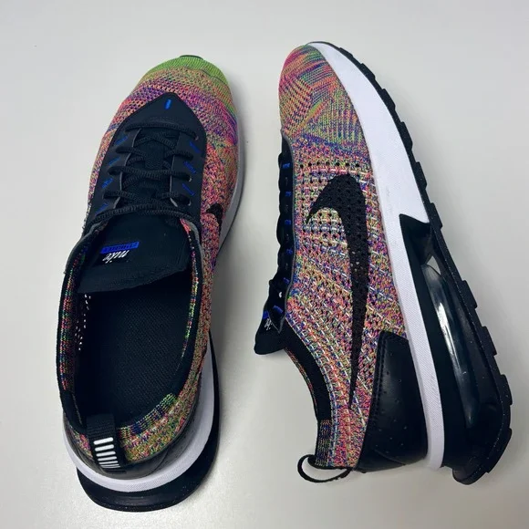 Nike Air Max Flyknit Racer Mens Size 11.5 Multi Color Shoes Sneakers FD2765-900 - Picture 5 of 8